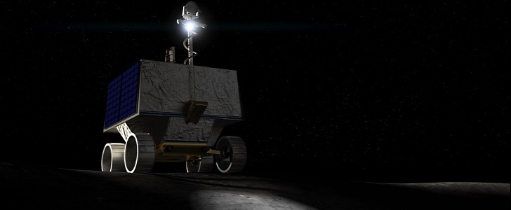 VIPER on moon rendering