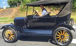 NASCAR Ace Joey Logano Drives a 1924 Model T When Off Track