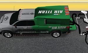 NASCAR Air Titan 2.0 Revealed - Hauled By a Toyota Tundra
