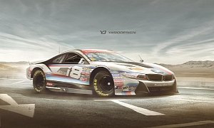 NASCAR BMW i8 Rendered as the All-Gas, No-Electric Beast We'Ve Been Waiting For