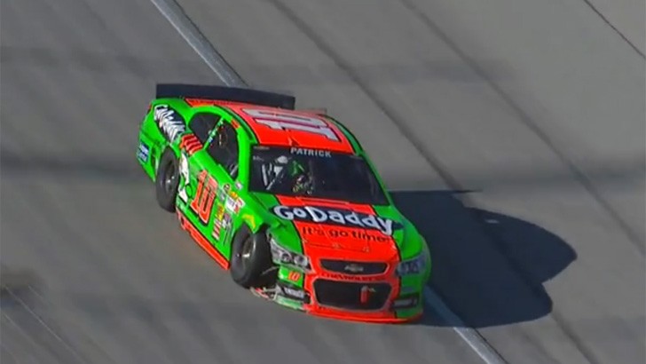 Danica Patrick crashed into boyfriend Ricky Stenhouse Jr.  during this weekend's NASCAR race