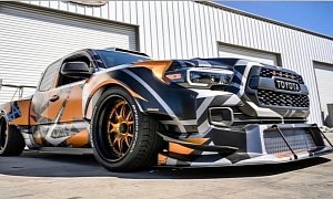 NASCAR V8-Powered Toyota Tacoma "TRD" Looks Like a Downforce Monster, SEMA-Bound