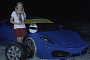 Natalia Freidina Hoons a Ferrari in Schoolgirl Costume