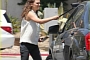Natalie Portman Fills and Cleans Hybrid Mercedes S-Class