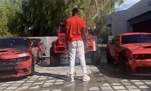 NBA Star Deandre Ayton Has an Impressive Collection of V8-powered Cars in His Driveway