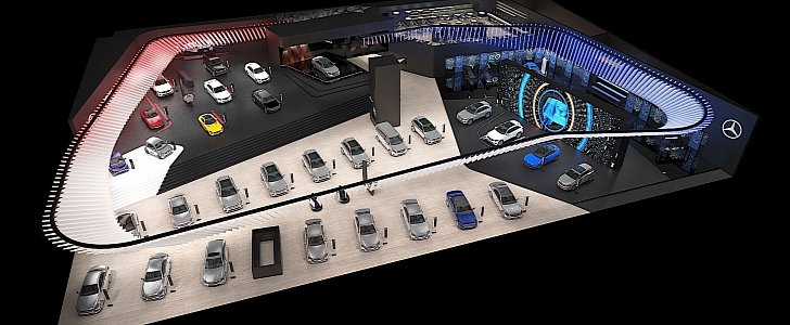 Mercedes-Benz booth for the Shanghai Auto Show