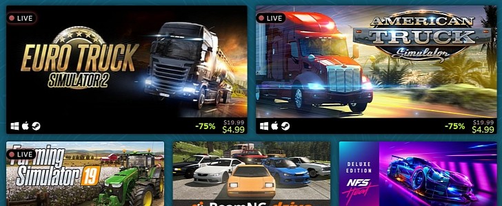 The car games in this year's sale