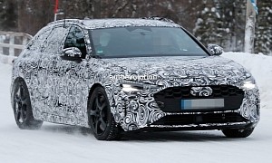 Neither Snow nor Rain Will Stop the New 2024 Audi A4 Avant B10 From Testing