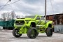 Neon-Lime, Mega-Lifted Toyota Tundra Feels Imaginary but Will Turn Real for SEMA