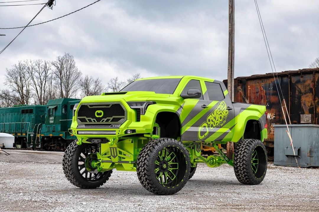 NeonLime, MegaLifted Toyota Tundra Feels Imaginary but Will Turn Real