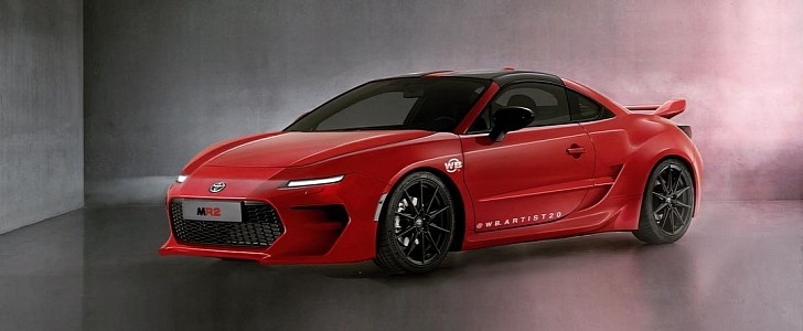 Mid-Engine Toyota MR2 revival rendering by wb.artist20