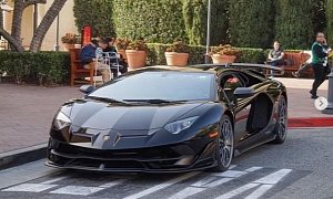 Nero Aldebaran Lamborghini Aventador SVJ Looks Sinister in California