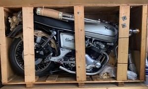 Never-Unpacked 1977 Norton Commando 850 Interstate Is Literal Time Capsule