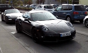 New 2014 Porsche 911 Turbo Spotted in Traffic
