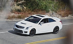 New 2015 Cadillac ATS-V Spied Uncamouflaged in Coupe Format