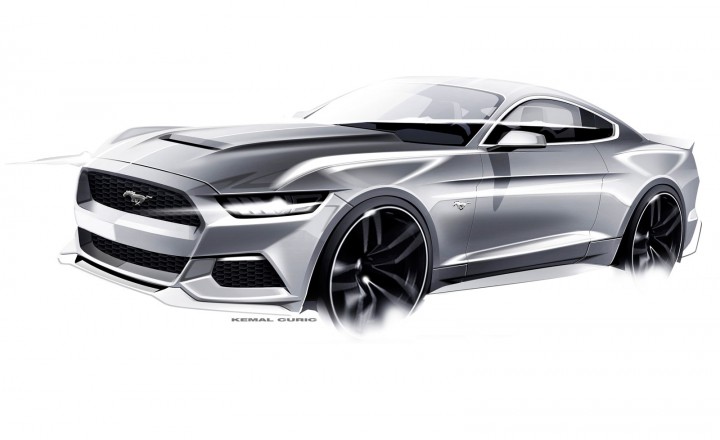 Sketch of ford mustang #6