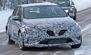 New 2018 Renault Megane RS Spied in Production Trim, Prototype Shows FWD Clues
