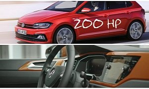 New 2018 Volkswagen Polo Revealed, Has Coolest Dash Ever and 200 HP GTI