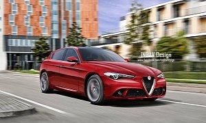 New 2019 Alfa Romeo Giulietta Rendered as RWD Delight with a Pretty Face