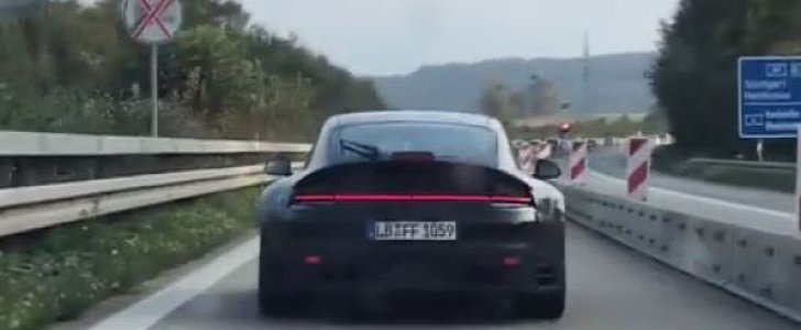 New 2019 Porsche 911 Spotted on German Autobahn