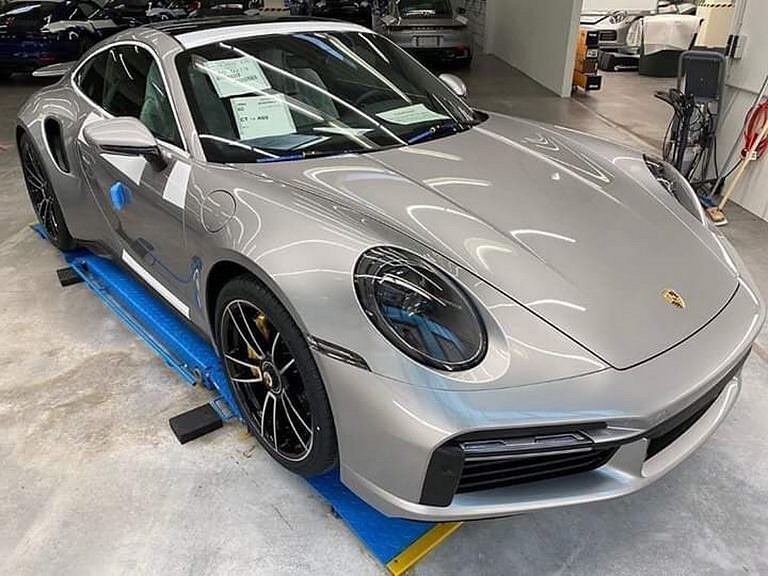 New 2021 Porsche 911 Turbo S Spotted at Factory, Looks Amazing in GT Silver  - autoevolution