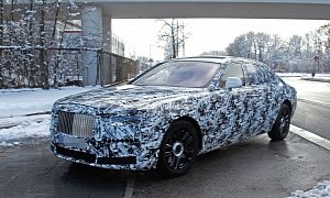 New Rolls-Royce Ghost Spied Testing, Shows More Dynamic Silhouette