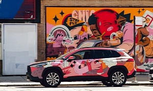 2022 Toyota Corolla Cross Gets Advertised by Mural Art in the U.S.