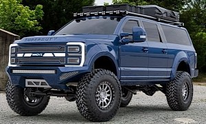 New 2023 Ford Excursion Imagined As Super Duty-Based Overlanding SUV