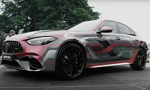 New 2023 Mercedes-AMG C 63 Made Public Debut at Goodwood, Here's How Much Power It Has