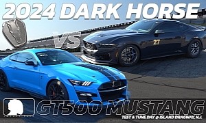 New 2024 Ford Mustang Dark Horse Drag Races Shelby GT500 – There Can Be Only One Winner!