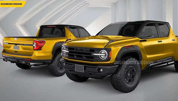 2024 Ford Bronco Pickup Truck rendering by Digimods DESIGN 