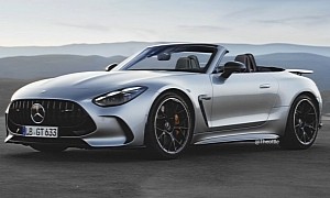 New 2024 Mercedes-AMG GT Ignores the SL and Becomes a Roadster in Fantasy Land