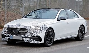 All-New 2024 Mercedes-Benz E-Class Spied With Minimal Camouflage and It's a Looker