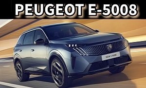New 2024 Peugeot e-5008 EV Debuts As Tesla Model Y Rival With ICE Options
