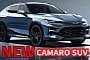 New 2026 Chevrolet Camaro SUV Imagined, It's a Blue-Collar Exotic High-Rider