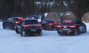 New 911 Safari Takes On the Ice Roads, Other Porsches Act as Bodyguards