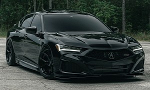 New Acura TLX Type S Is So Dark It Looks Like a Shadow