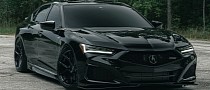 New Acura TLX Type S Is So Dark It Looks Like a Shadow