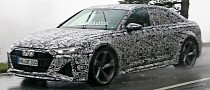 New Audi RS 7 Sedan Gunning for the BMW M5, Possible Mule Caught Testing With Plug-In Tech