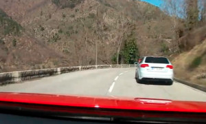 New Audi RS3 Chasing Itself During Monte Carlo Presentation