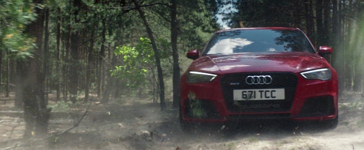 New Audi RS3 vs. Old Quattro Rally Car: the Duel in the Forrest