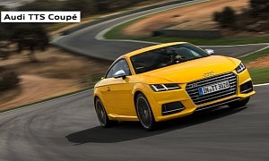 New Audi TT & TTS Coupe Photos Show Vegas Yellow and Tango Red Colors