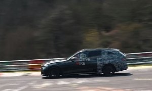 BMW M340i Wagon Flies on Nurburgring, Looks Like a Rocket