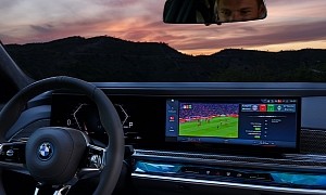 New BMW 7 Series Curved Display App to Stream Top Soccer League Content