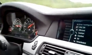 New BMW M5 Races to 300 km/h (186 mph) on Autobahn