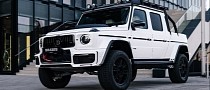 New Brabus 800 XLP Superwhite Is a Super Mercedes-AMG G 63 Pickup With Portal Axles