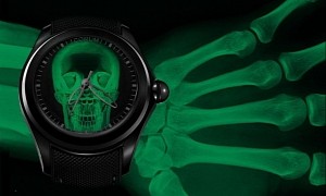 New Bubble X Ray Watch Sports a Glowing Realistic-Looking Skull