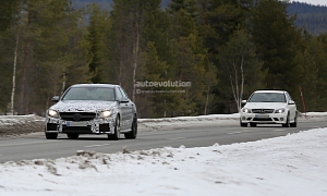 New C 63 AMG W205 Testing With Old C 63 AMG W204