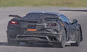 New C8 Corvette Z06 Prototype Spotted, Shows Massive X-Wing