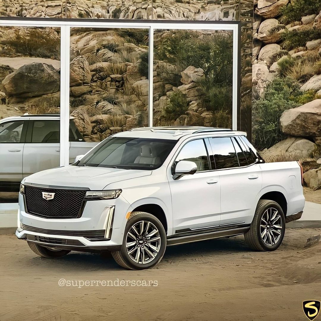 New Cadillac Escalade EXT Rendering Brings Back the Stubby Bed Truck